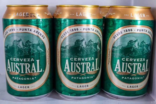 Tierra Del Fuego Chile Februar 2020 Lokales Austral Bier Gebraut — Stockfoto