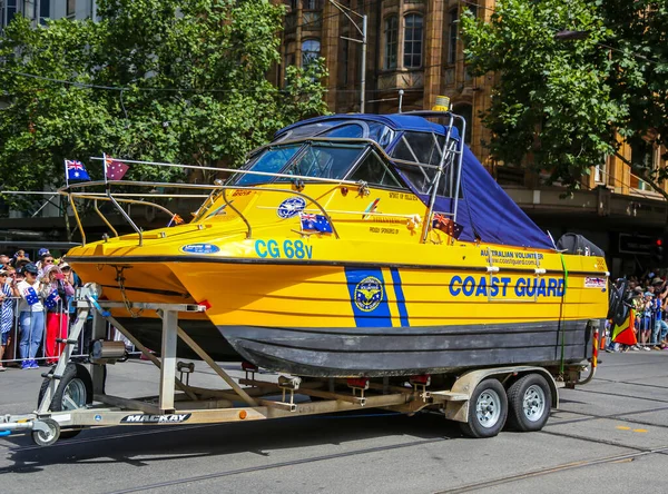 Melbourne Australia Enero 2019 Barco Guardia Costera Voluntaria Australiana Durante — Foto de Stock