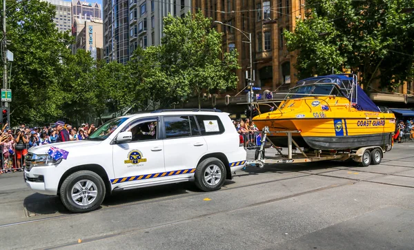 Melbourne Australia Enero 2019 Barco Guardia Costera Voluntaria Australiana Durante — Foto de Stock