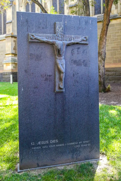 Melbourne Australia Enero 2019 Escultura Bronce Que Cuenta Historia Del — Foto de Stock