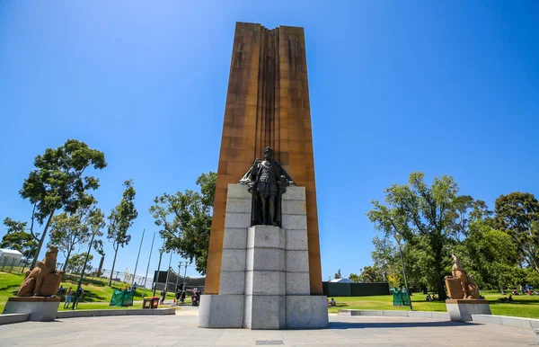 Melbourne Autriche Janvier 2019 Monument Commémore Roi George Qui Était — Photo