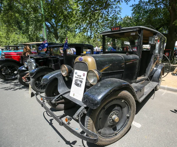 Melbourne Αυστραλια Ιανουαριου 2019 Fiat 501 Έκθεση Ταξί Στο Royal — Φωτογραφία Αρχείου