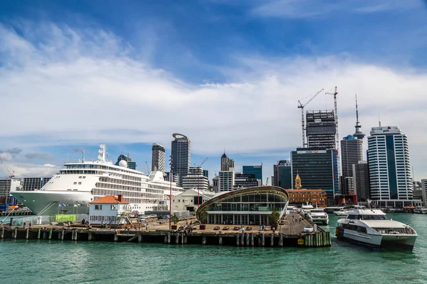 Auckland Nueva Zelanda Enero 2019 Silversea Silver Whisper Cruise Ship — Foto de Stock