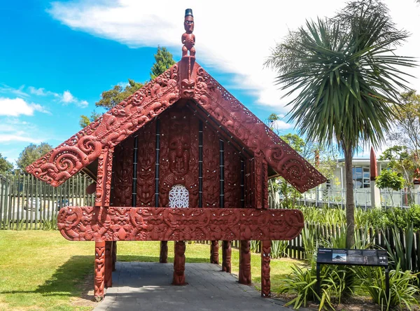 Rotorua New Zealand Luty 2019 Tradycyjne Przechowywanie Maoryskie Wiosce Maori — Zdjęcie stockowe