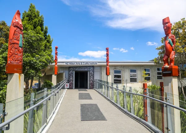 Rotorua Nuova Zelanda Febbraio 2019 Istituto Arti Mestieri Maori Della — Foto Stock