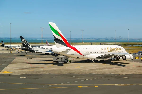 Auckland Nowa Zealandia Luty 2019 Emirates Airline Plane Asmac Auckland — Zdjęcie stockowe