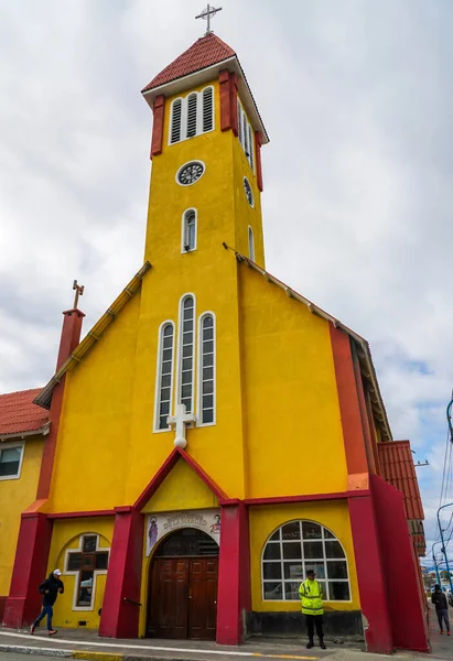 Ushuaia Argentina Şubat 2020 Merhametli Meryem Kilisemiz Dünyanın Güneydeki Katolik — Stok fotoğraf