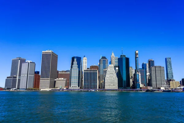 Lower Manhattan Skyline Panorama — Stock Photo, Image