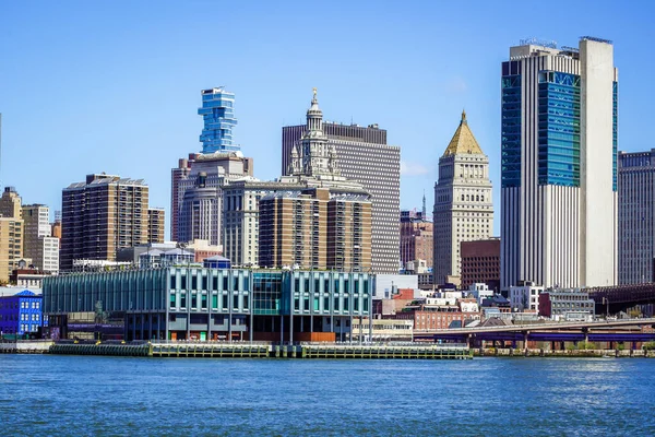 Lower Manhattan Skyline Panorama — Stock Photo, Image