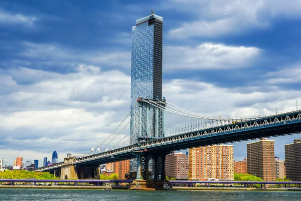 New York Mai 2020 Célèbre Pont Manhattan Pont Manhattan Est — Photo