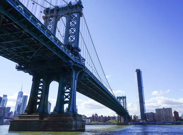 New York May 2020 Famous Manhattan Bridge Manhattan Bridge Most — Zdjęcie stockowe