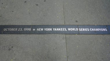 Granit şerit, New York Yankees 'in 23 Ekim 1998' de 