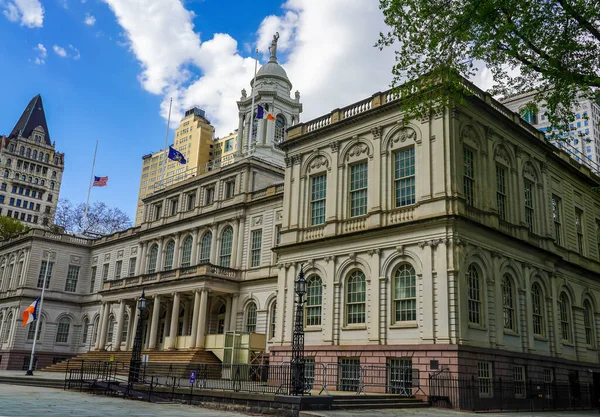 Nova Iorque Maio 2020 New York City Hall Edifício Mais — Fotografia de Stock