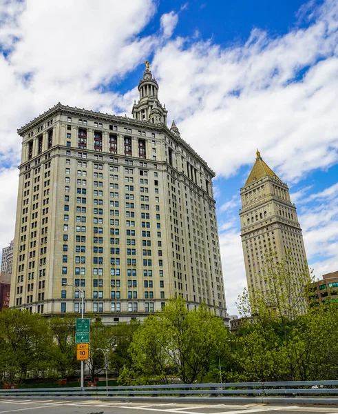 New York Mayıs 202 Brooklyn Köprüsü Nden David Dinkins Belediye — Stok fotoğraf