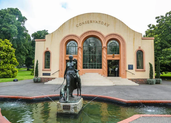 Мельбурн Австралия Января 2019 Года Статуя Дианы Гончих Воздвигнутая Пределами — стоковое фото