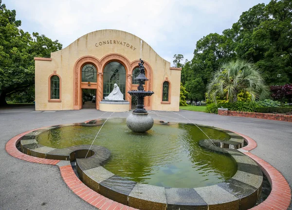 Melbourne Australia Enero 2019 Fuente Del Conservatorio Los Jardines Fitzroy — Foto de Stock