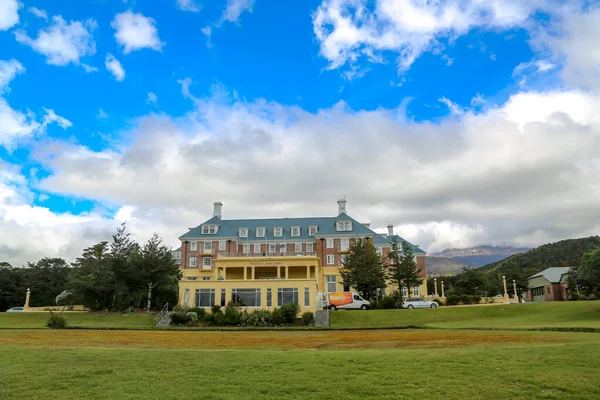 Monte Ruapehu Nueva Zelanda Febrero 2019 Chateau Tongariro Hotel Resort —  Fotos de Stock