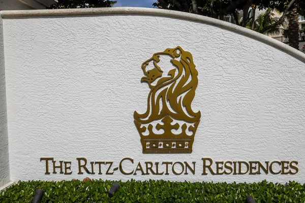 Riviera Beach Florida Marzo 2019 Ritz Carlton Residences Singer Island — Foto Stock