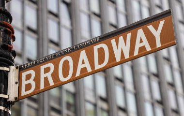 Manhattan 'da Broadway tabelası