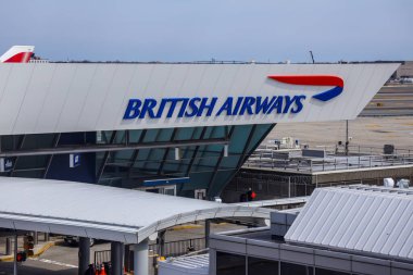 NEW YORK- 14 Mart 2019: JFK Uluslararası Havaalanı British Airways Terminal 7