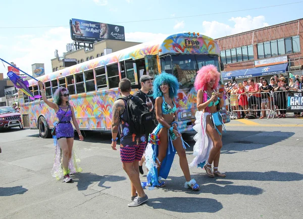 New York June 2016 Participants March 34Th Annual Mermaid Parade — Stock Photo, Image