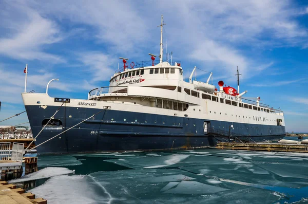 Chicago Illinois Maart 2019 Veerboot Abegweit Ligt Aangemeerd Aan Dusable — Stockfoto