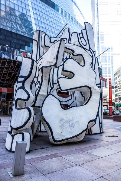 Chicago Illinois Μαρτίου 2019 Monument Standing Beast Του Γάλλου Καλλιτέχνη — Φωτογραφία Αρχείου