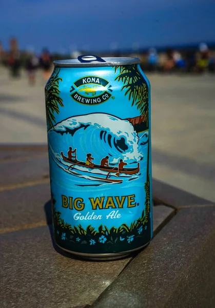 New York May 2020 Kona Brewing Company Big Wave Golden — Stock Photo, Image