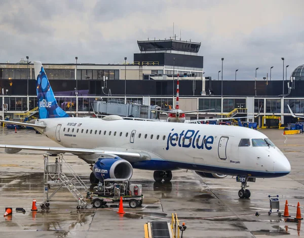 Chicago Illinois March 2019 Jetblue Airways Airbus A320 Tarmac Ohare — 스톡 사진