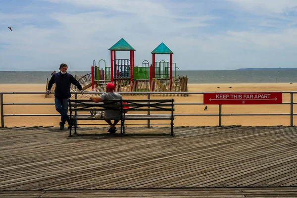 Brooklyn New York Mei 2020 Teken Door New York City — Stockfoto