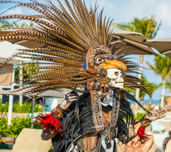 Playa Mujeres Mexico Styczeń 2020 Lokalni Tancerze Folklorystyczni Występują Atelier — Zdjęcie stockowe