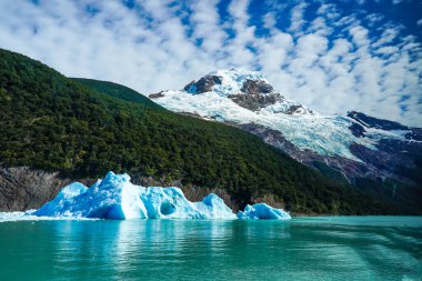 Dry Glacier or Sego Glacier seen from the Spegazzini arm of Lago Argentino in Argentinian Patagonia clipart