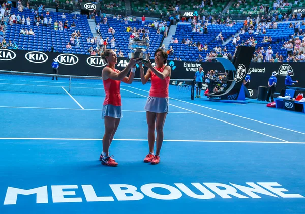 Melbourne Australia Styczeń 2019 Mistrzynie Wielkiego Szlema Samantha Stosur Australii — Zdjęcie stockowe