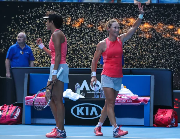 Melbourne Australya Ocak 2019 Grand Slam Şampiyonu Avustralyalı Samantha Stosur — Stok fotoğraf