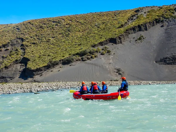 Chalten Argentinien Februar 2020 Reisebegeisterte Genießen Wildwasser Rafting Auf Dem — Stockfoto