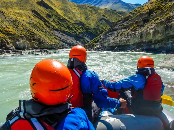 Chalten Argentina Fevereiro 2020 Entusiastas Das Viagens Desfrutam Rafting Rio — Fotografia de Stock