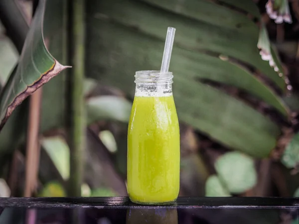 Fresh Green Smoothie Glass — Stock Photo, Image