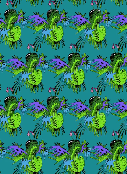 Pattern Flying Larva Seamless Woven Pattern Design Print Textile Fabric — Stock Photo, Image