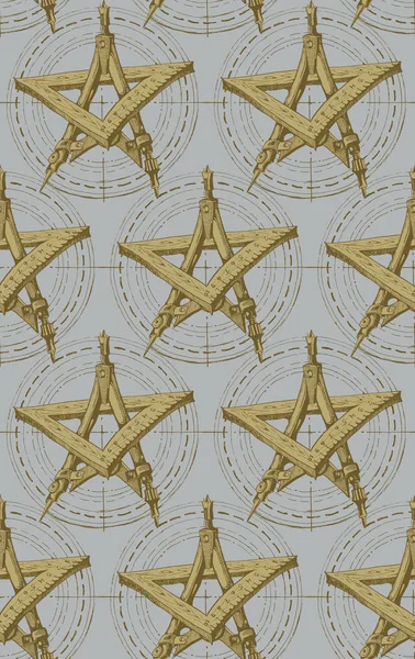 The pattern with the star from the drawing tools. Seamless woven pattern. Design print for textile, fabric, wallpaper, background. Can be used for printing on paper, packaging, in textiles.