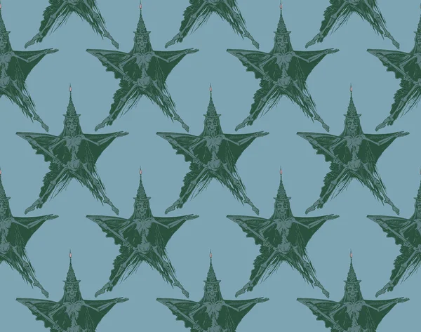 Образец Звезды Смерти Бесшовный Тканый Узор Дизайн Печати Текстиля Ткани — стоковое фото