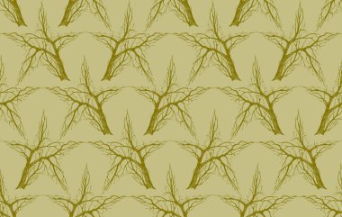 Bir yıldız bir ağaç şeklinde desen. Dikişsiz dokuma desen. Tekstil, kumaş, duvar kağıdı arka plan için baskı tasarım. Kağıt, ambalaj, tekstil baskı için kullanılan.