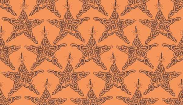 Muster Mit Stern Form Von Brennendem Dynamit Nahtloses Webmuster Designdruck — Stockfoto