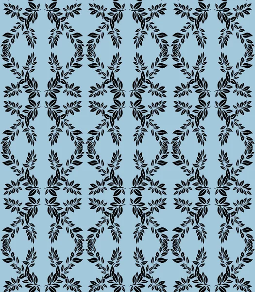 Pattern Branches Leaves Seamless Woven Pattern Design Print Textile Fabric — Stock Photo, Image
