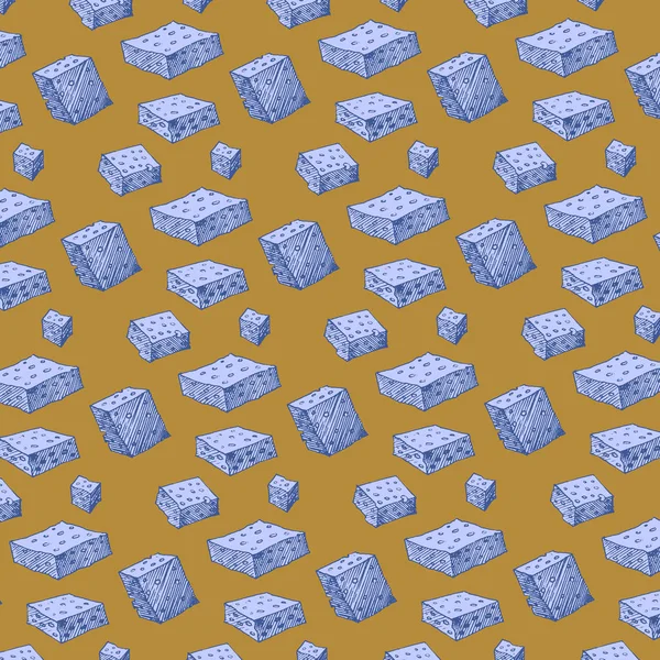 Образец Кубом Дизайн Печати Текстиля Ткани Обоев Фона Использоваться Печати — стоковое фото