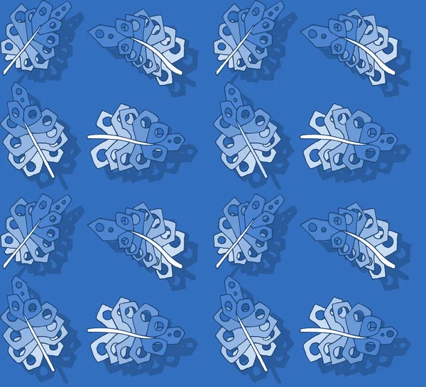 Рисунок Железных Листьев Бесшовный Тканый Узор Дизайн Печати Текстиля Ткани — стоковое фото