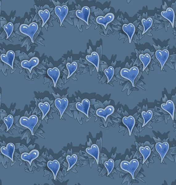 Vzor Srdce Tkané Vzor Bezešvé Návrh Tisk Textil Látky Tapety — Stock fotografie