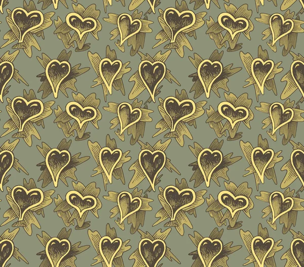 The pattern of hearts. Seamless woven pattern. Design print for textile, fabric, wallpaper, background. Can be used for printing on paper, packaging, in textiles.