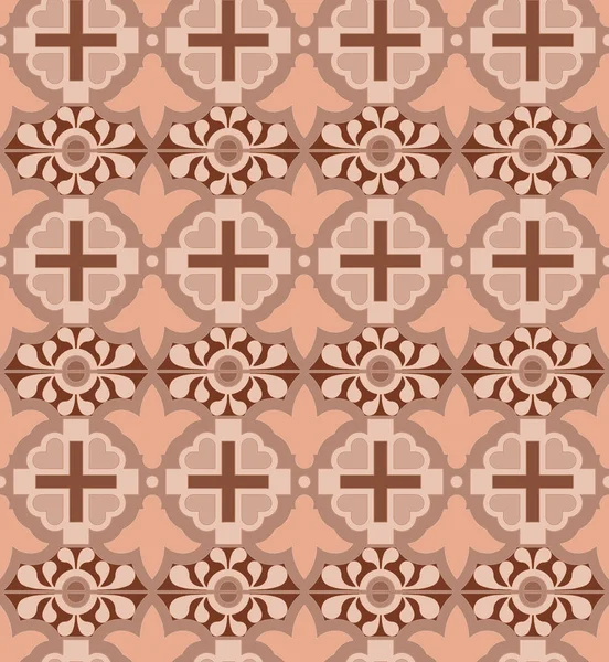 Православный Орнамент Крестами Бесшовный Тканый Узор Дизайн Печати Текстиля Ткани — стоковое фото
