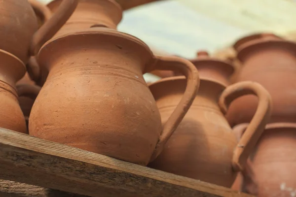 Bazar Oriental Cerámica Vieja Expone Los Tiempos Antiguos — Foto de Stock