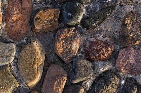 Fondo Piedras Colores Superficie Está Decorada Con Material Natural Patrón — Foto de Stock